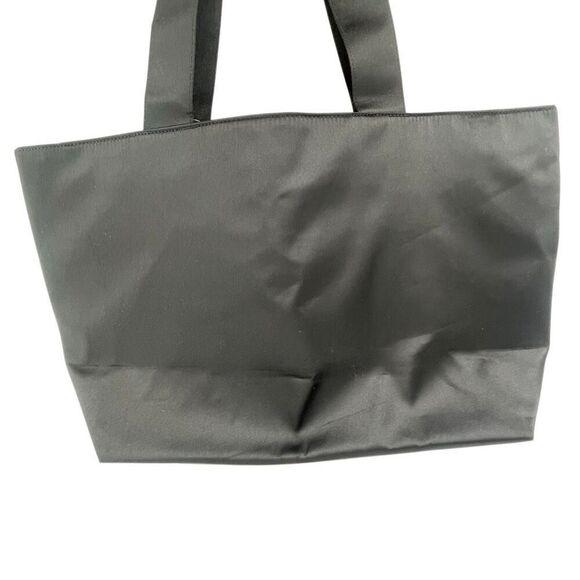 Victoria’s Secret Shine Tote Black Rhinestone Logo Oversized Glam Bag NWT - Picture 4 of 15